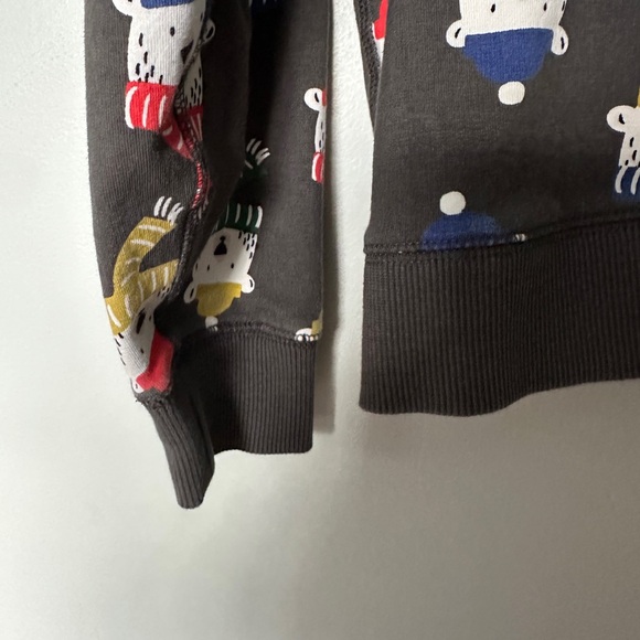 Christmas Holiday Boys Size 10 Sweatshirt with festive polar bears - Picture 4 of 8